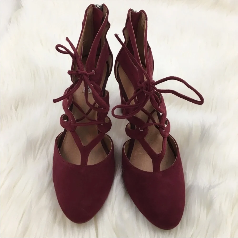 Halogen Sydney Suede Leather Heel Sandal